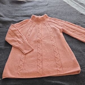 Soft Surroundings Pink Cowl Neck Sweater